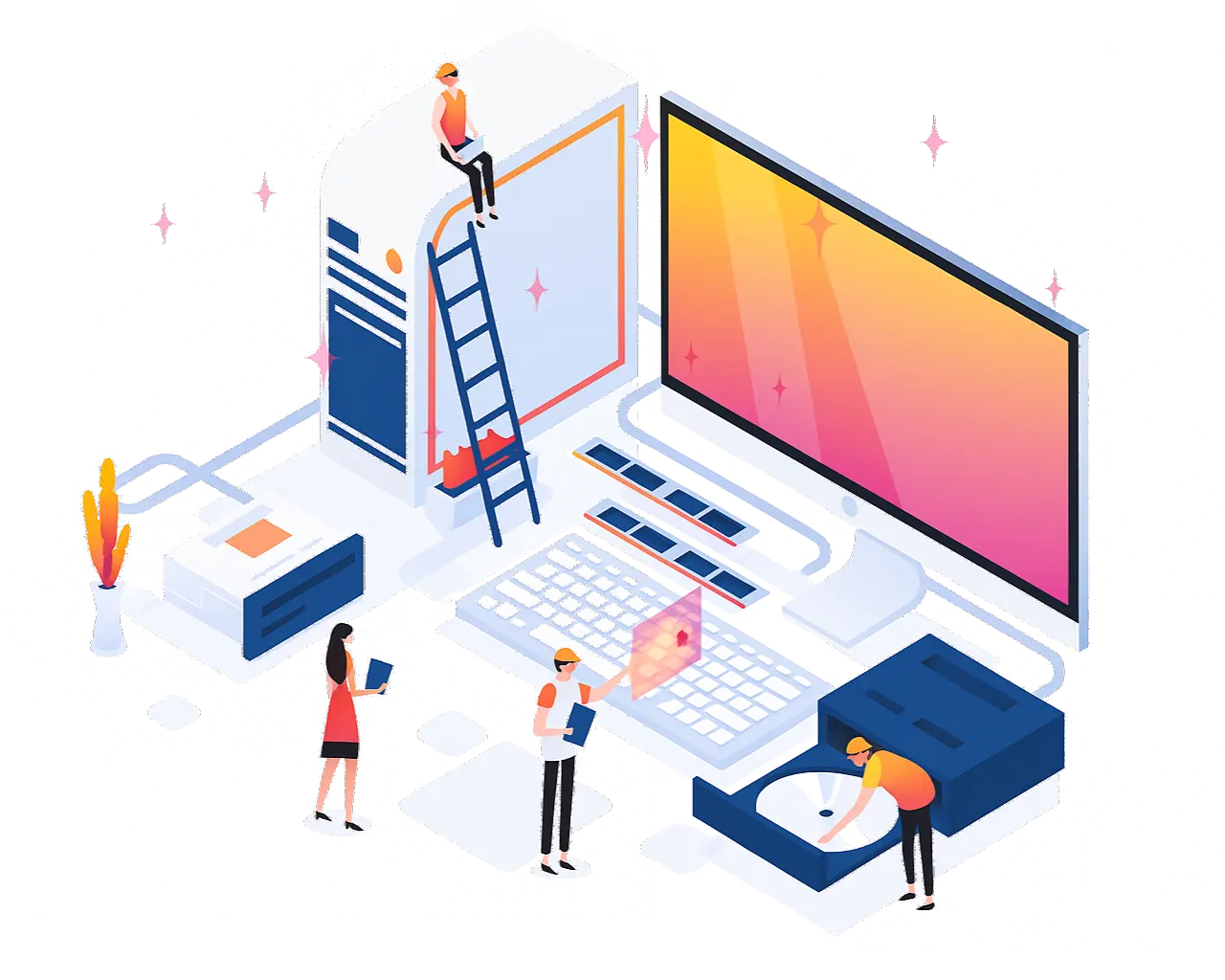 Computer hardware and services showcase