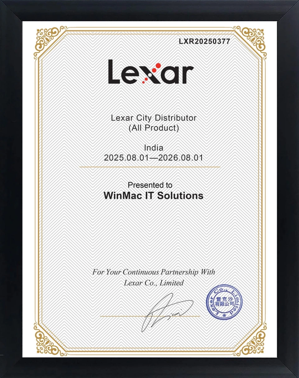 Lexar City Distributor Certificate WinMac IT Solutions