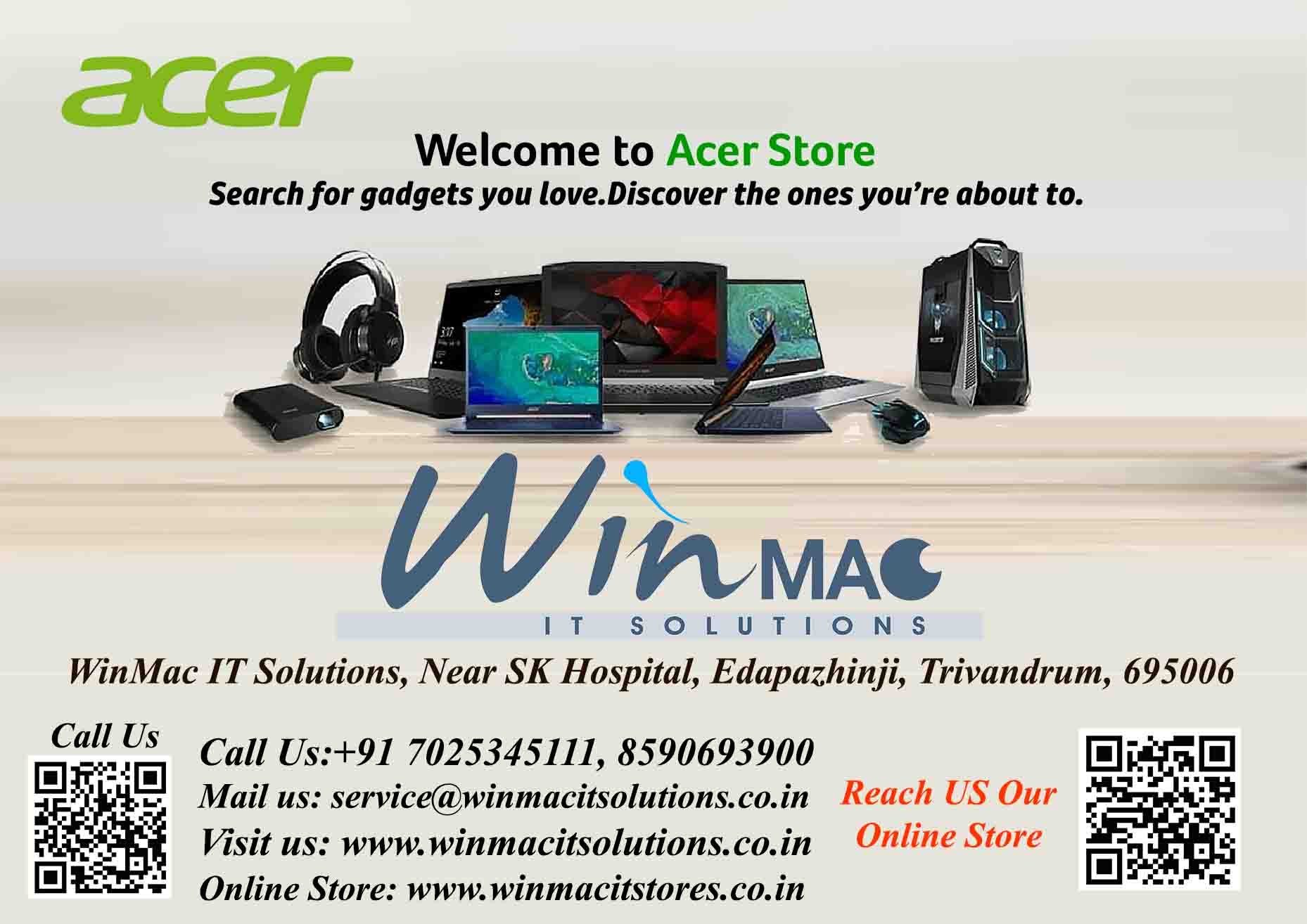 Acer Store - WinMac IT Solutions Trivandrum